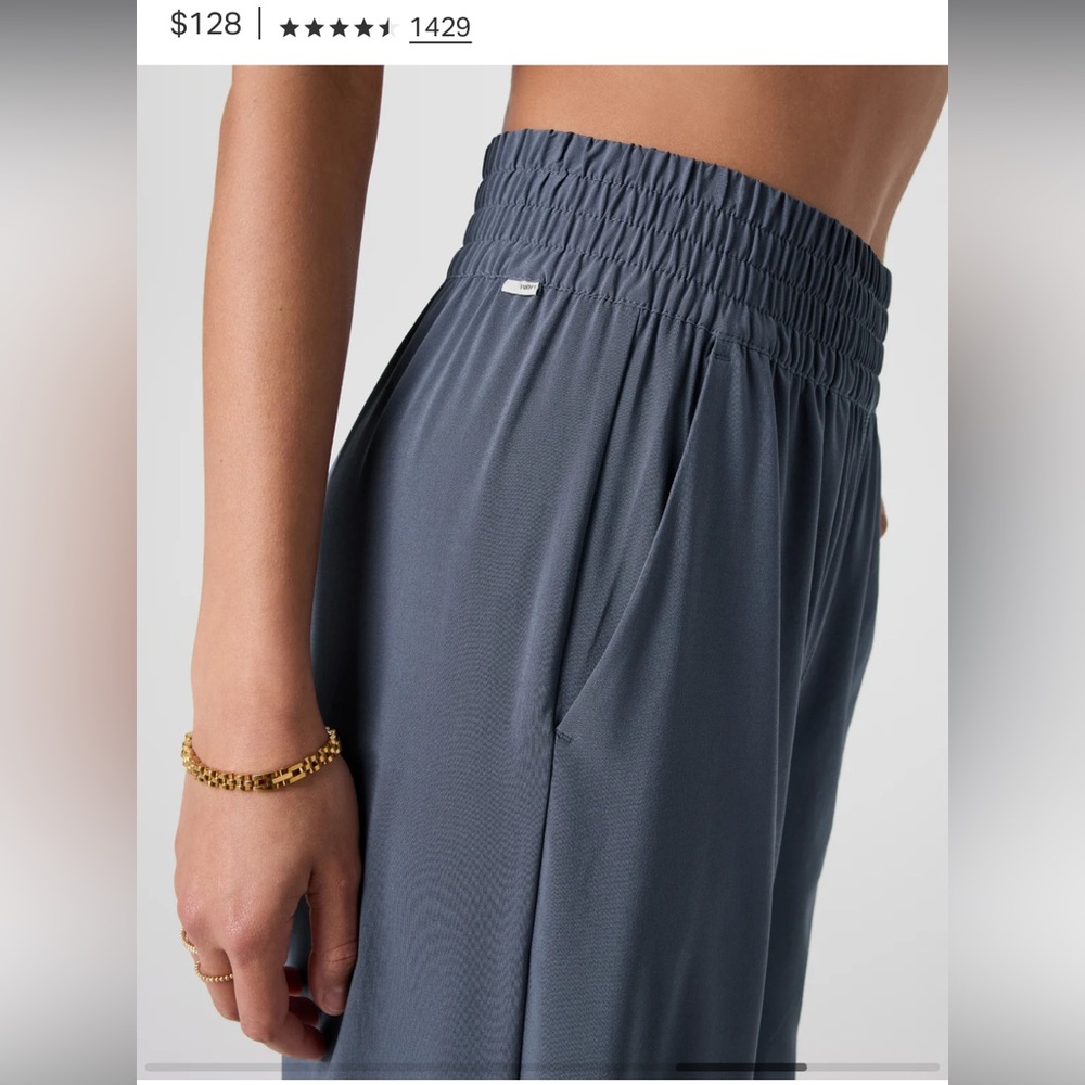 Vuori Villa Pants Azure blue Small 💙 nwt - Picture 2 of 5